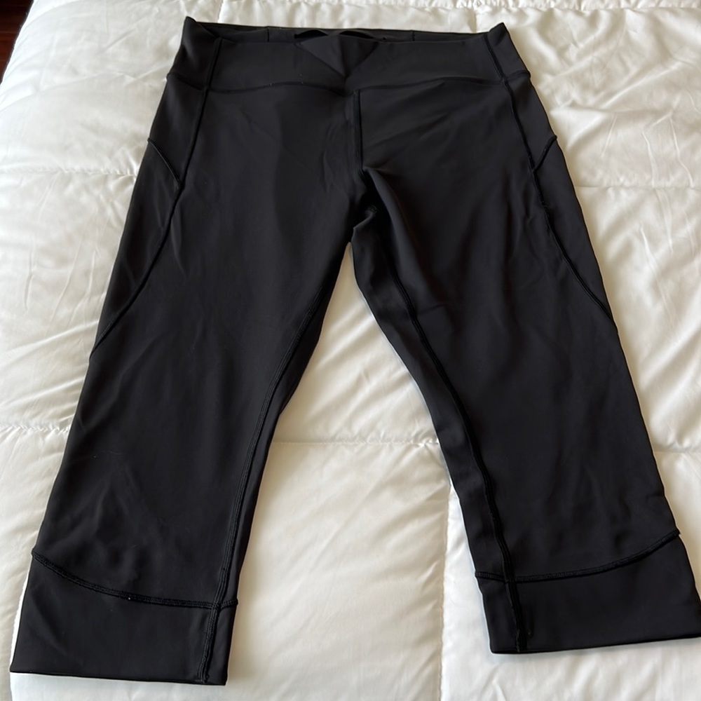 Black lululemon leggings size 12. 21” inseam